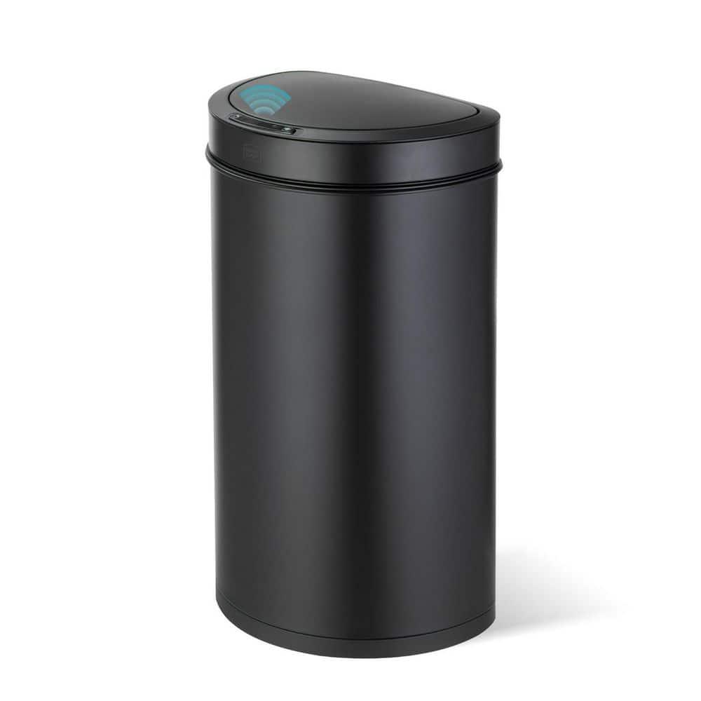 Home Zone Living 13 Gallon Automatic Trash Can With Motion Sensor, Black
