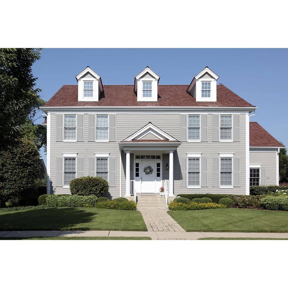 True Fit PVC Two Equal Louver Shutters