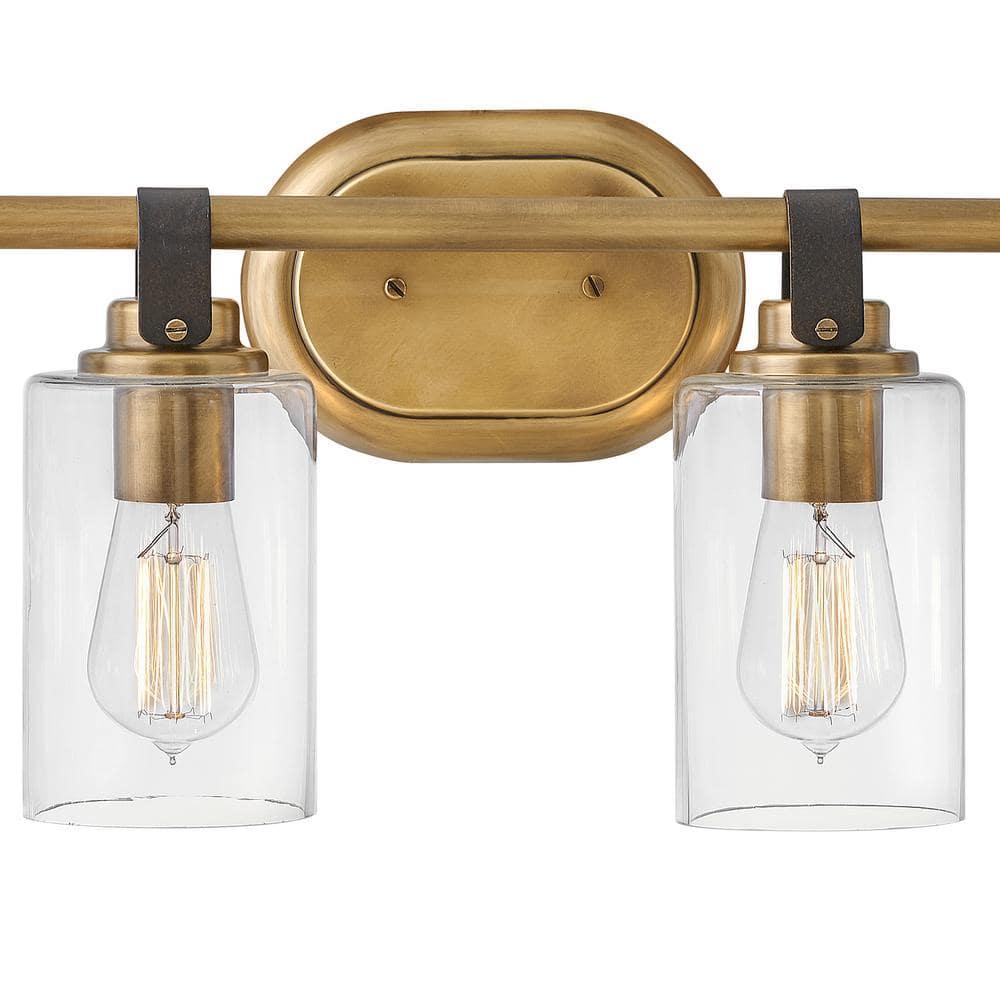 4 Light Bath Vanity In Traditional And Rustic Style 32 Inches Wide By 9.5 Inches High-Heritage Brass Finish Hinkley Lighting 52884Hb