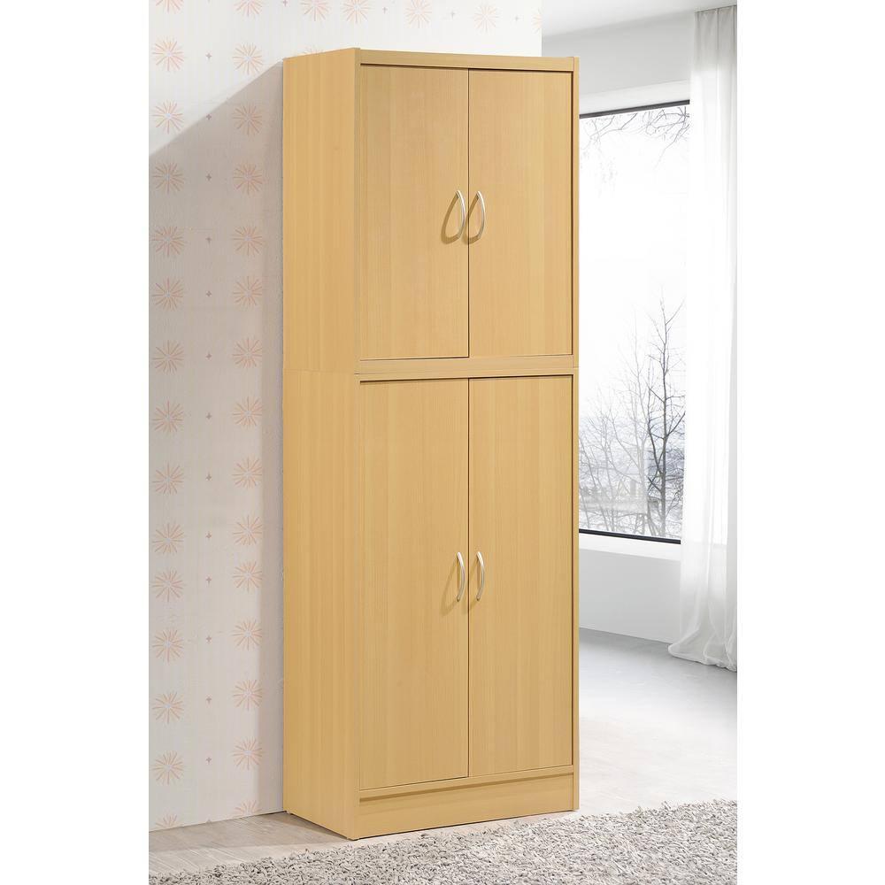 Hodedah 4-Door Pantry