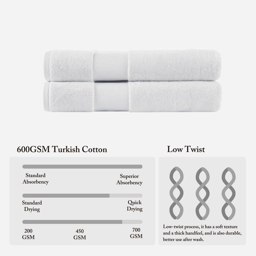 Madison Park Signature Turkish 100% Cotton Bath Sheet 2 Piece Set (Set of 2)
