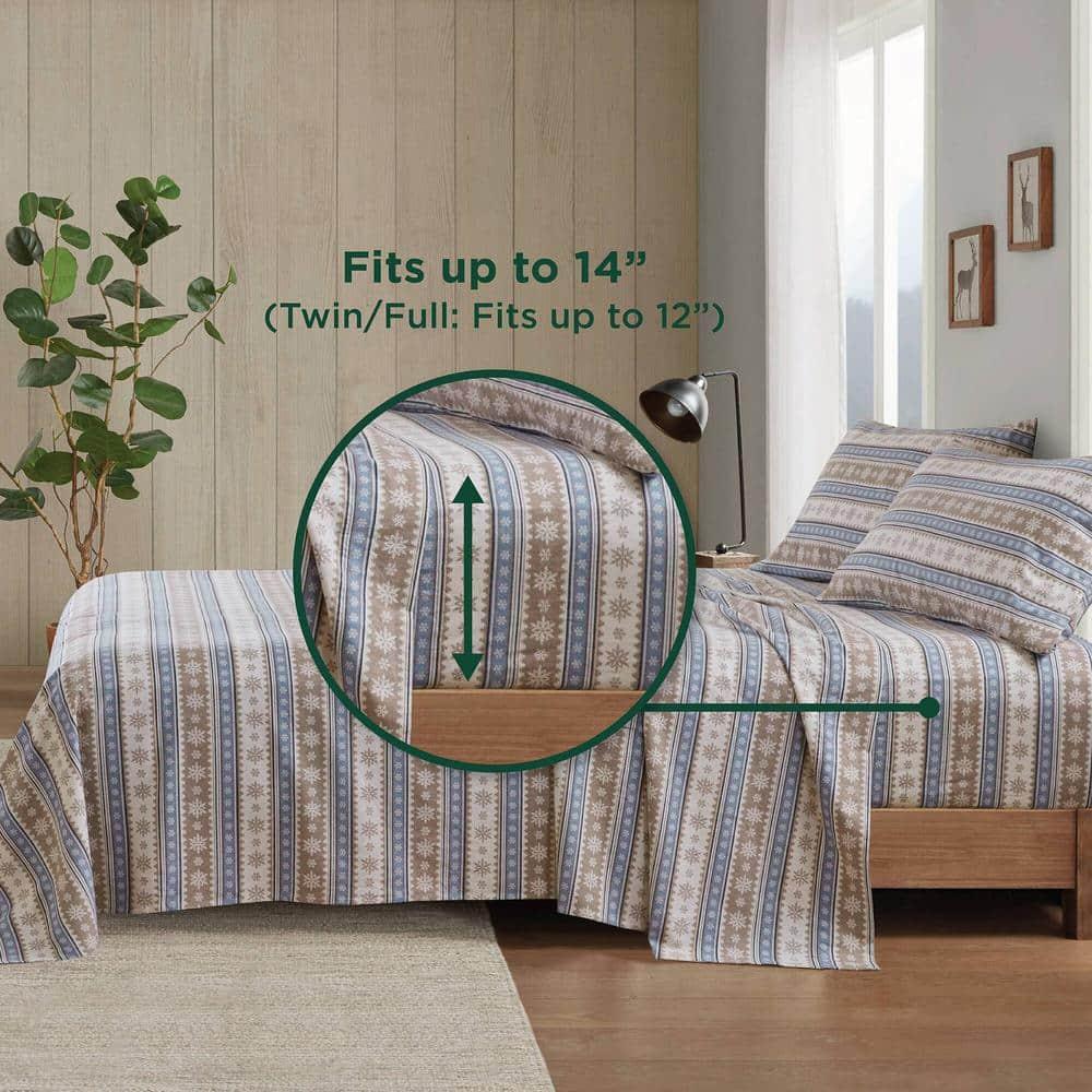 Woolrich 100% Cotton Flannel Sheet Set