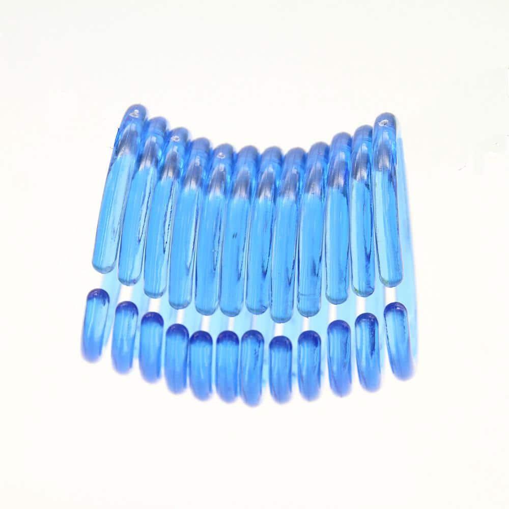 Evideco Solid Plastic Shower Curtain Hooks Rings (Set of 12)