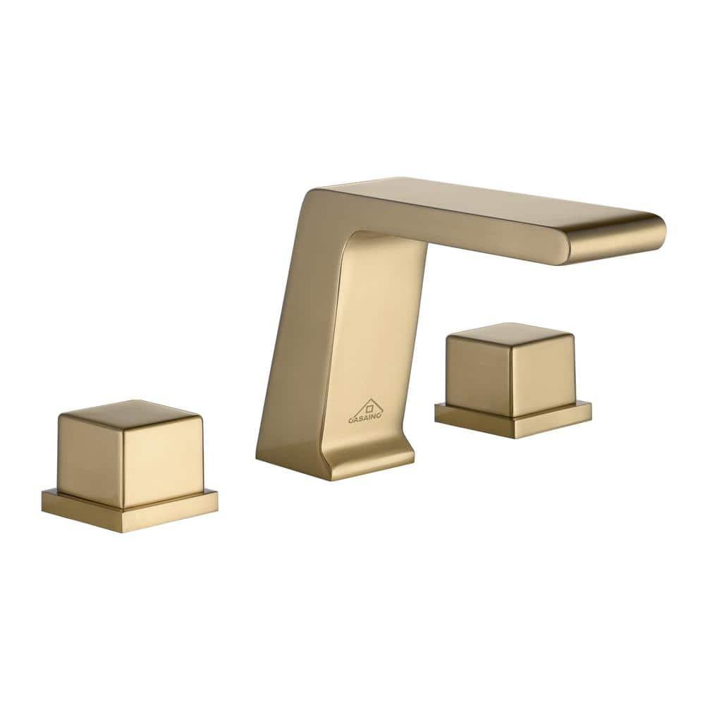Widespread Faucet 2-Handle Bathroom Faucet with 3 Holes and Pop Drain