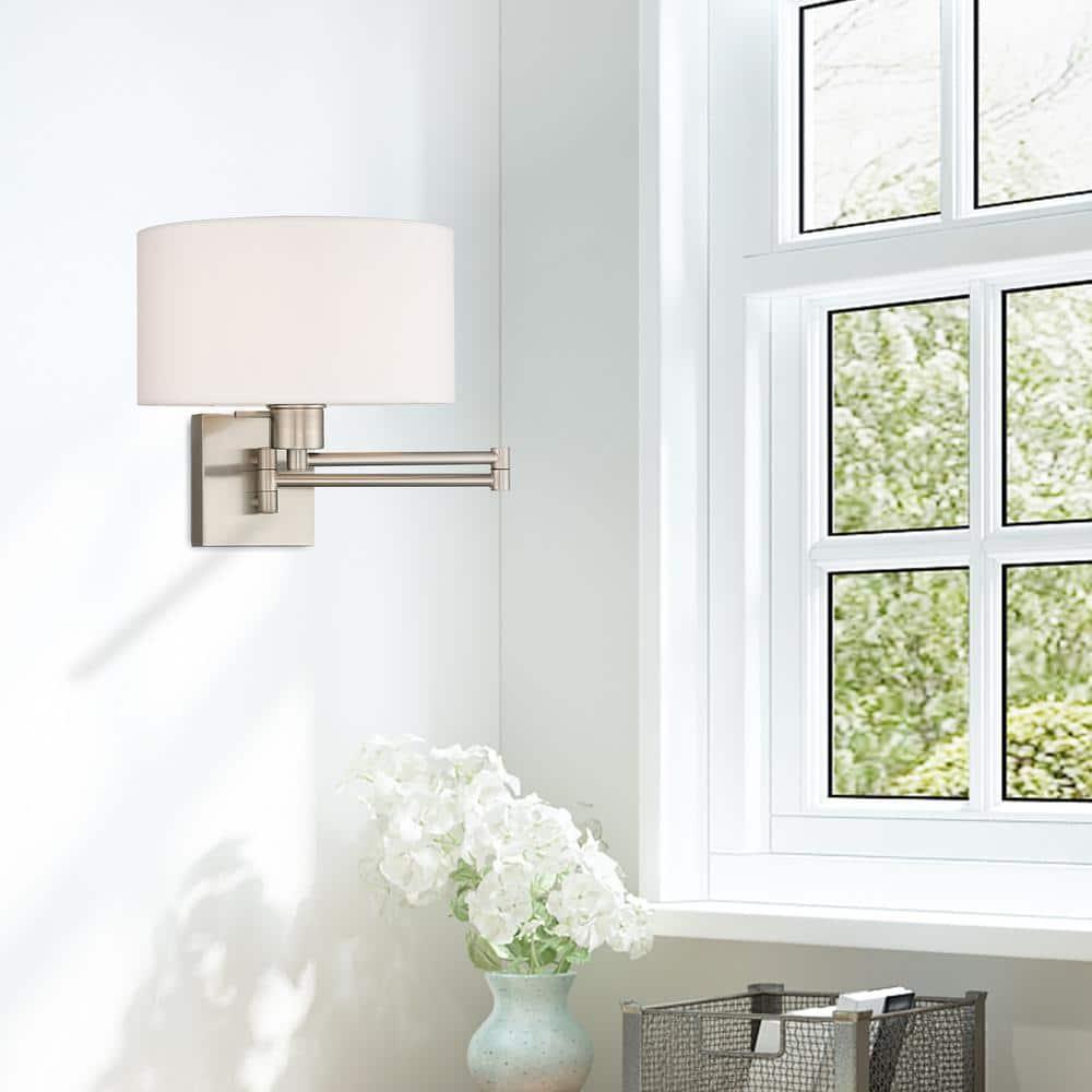 Livex Lighting 1 - Light Wall Light in  Brushed Nickel