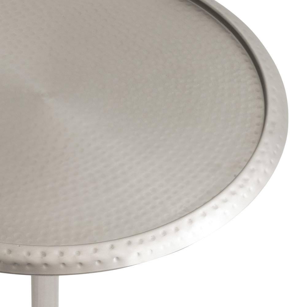 Kate and Laurel Sanzo Metal Side Table, 15x15x24, Silver