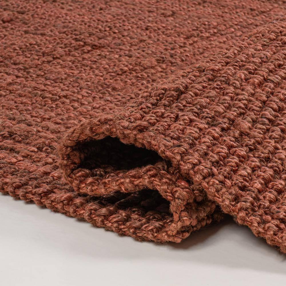 Pata Hand Woven Chunky Jute Terracotta 4 ft. x 6 ft. Area Rug - JONATHAN Y