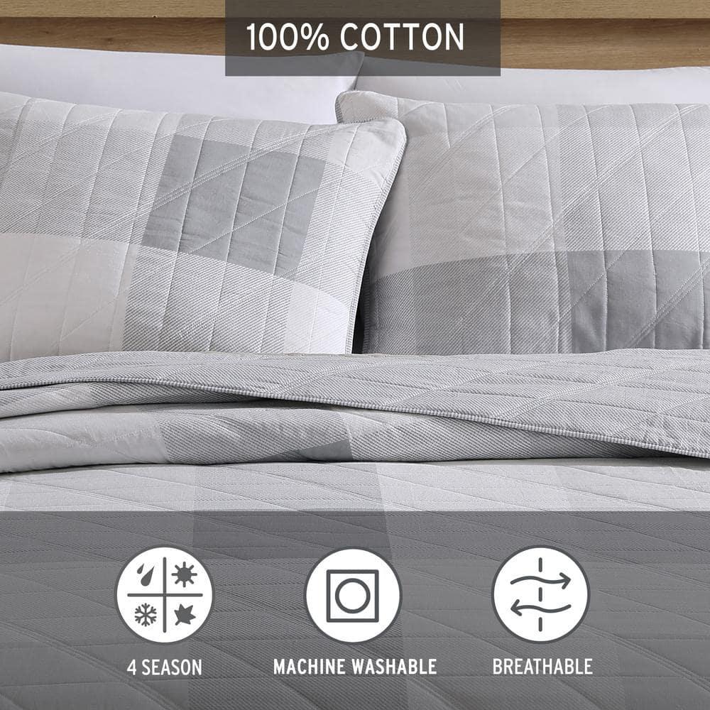 Eddie Bauer Boulder Plaid Cotton Green Quilt Set & Reviews | Wayfair