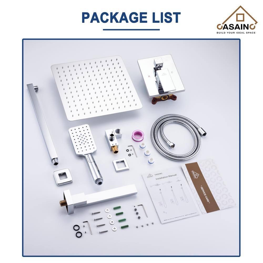 Shower Faucets & Systems All-In-One Kit with Rough in-Valve
