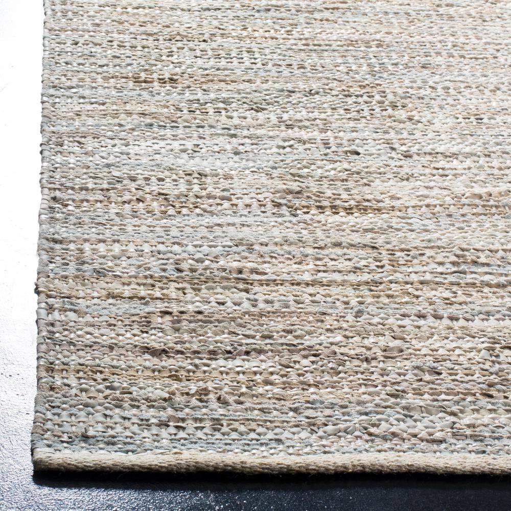 Vintage Leather VTL105 Hand Woven Indoor Area Rug - Beige - 5'x8' - Safavieh.