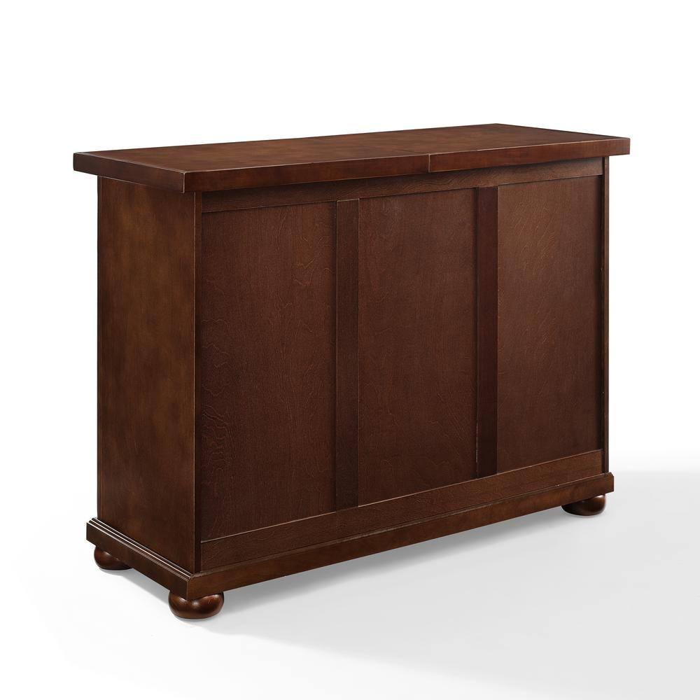 Crosley Alexandria Sliding Top Bar - Vintage Mahogany