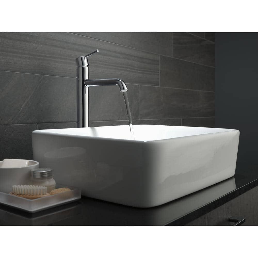 Trinsic Single Hole Vessel Bathroom Faucet, Single Handle Vessel Bathroom Sink Faucet