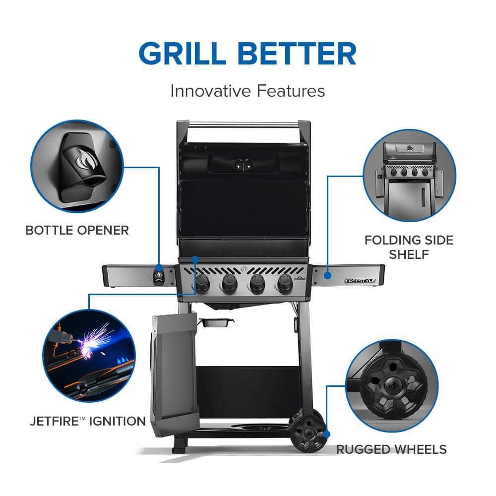 Napoleon Freestyle 425 Propane Gas Grill, Graphite Grey
