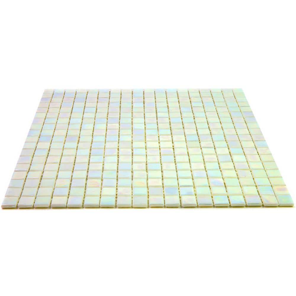 Skosh 0.6" x 0.6" Glass Grid Mosaic Wall & Floor Tile