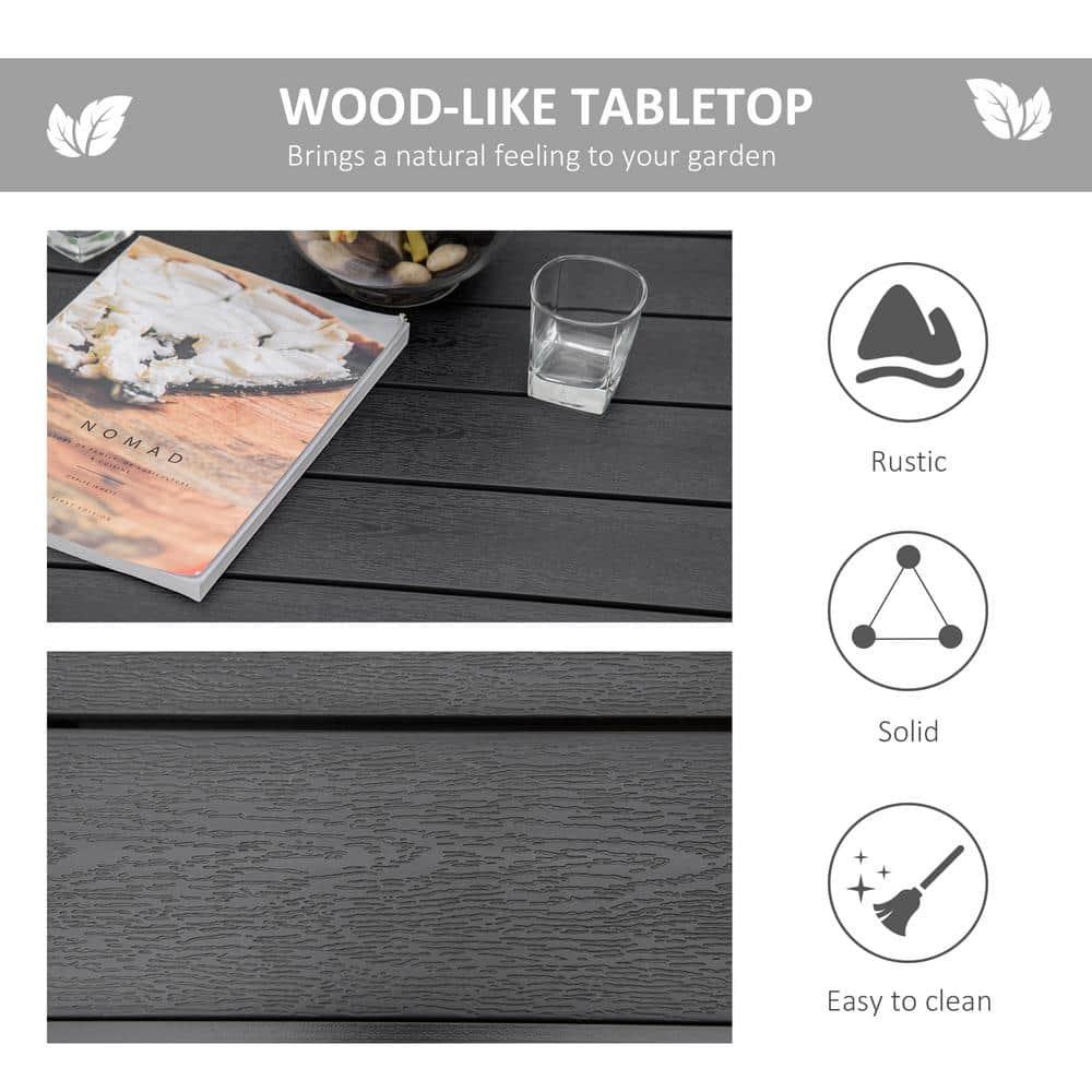 Outsunny Rectangular Outdoor Dining Table