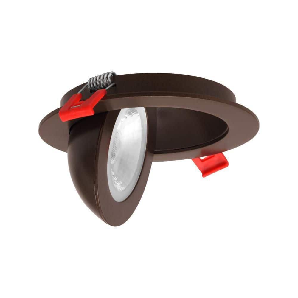 DGF43 4'' Selectable Color Temperature Dimmable Air-Tight IC Rated LED Canless Recessed Lighting Kit