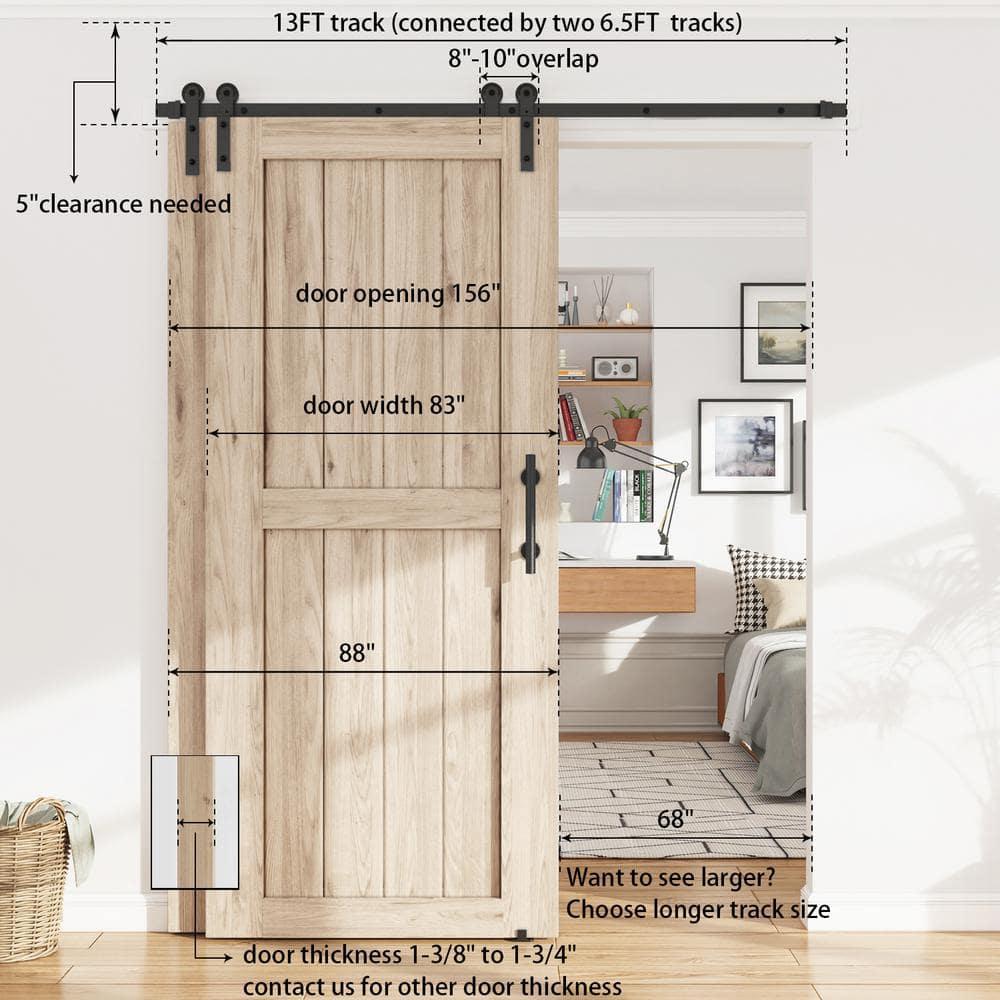 Sliding Standard Single Double Door Barn Door Hardware Kit