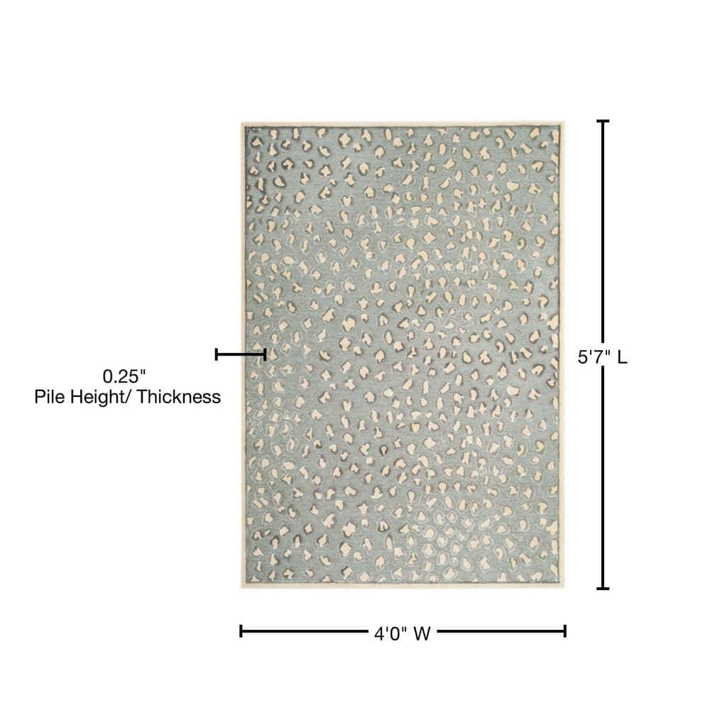 Paradise PAR84 Power Loomed Indoor Area Rug - Cream/Spruce - 4'x5'7" - Safavieh.
