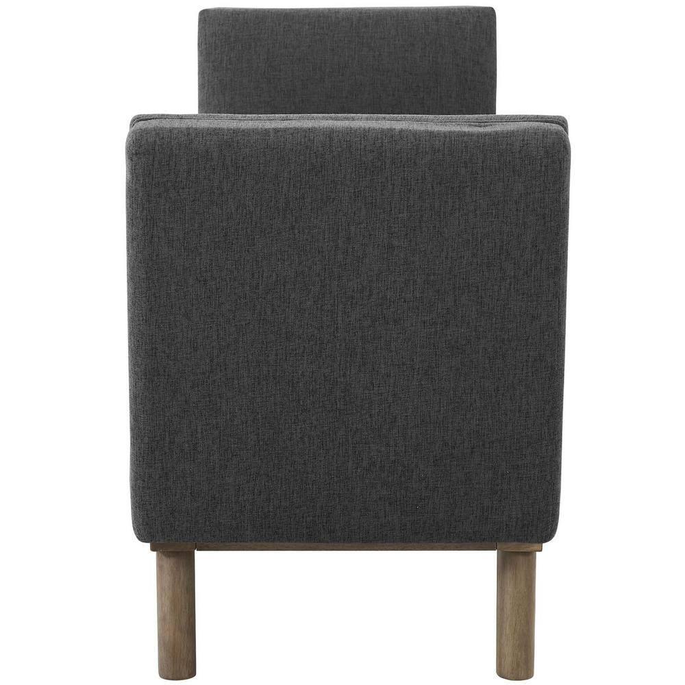 Modway Haven Tufted Button Upholstered Fabric Accent Bench