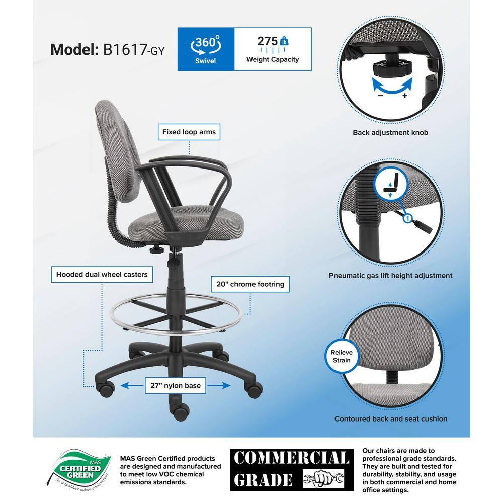 Polyester / Polyester Blend Drafting Chair