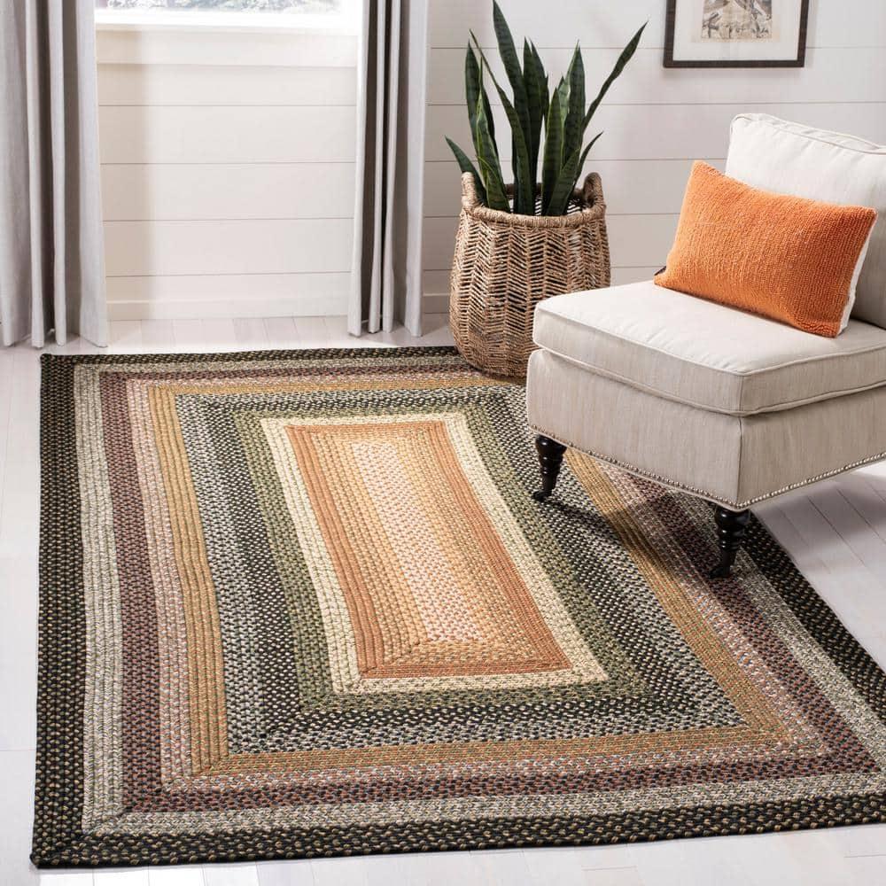 Braided BRD308 Hand Woven Area Rug - Multi - 3'x5' - Safavieh.