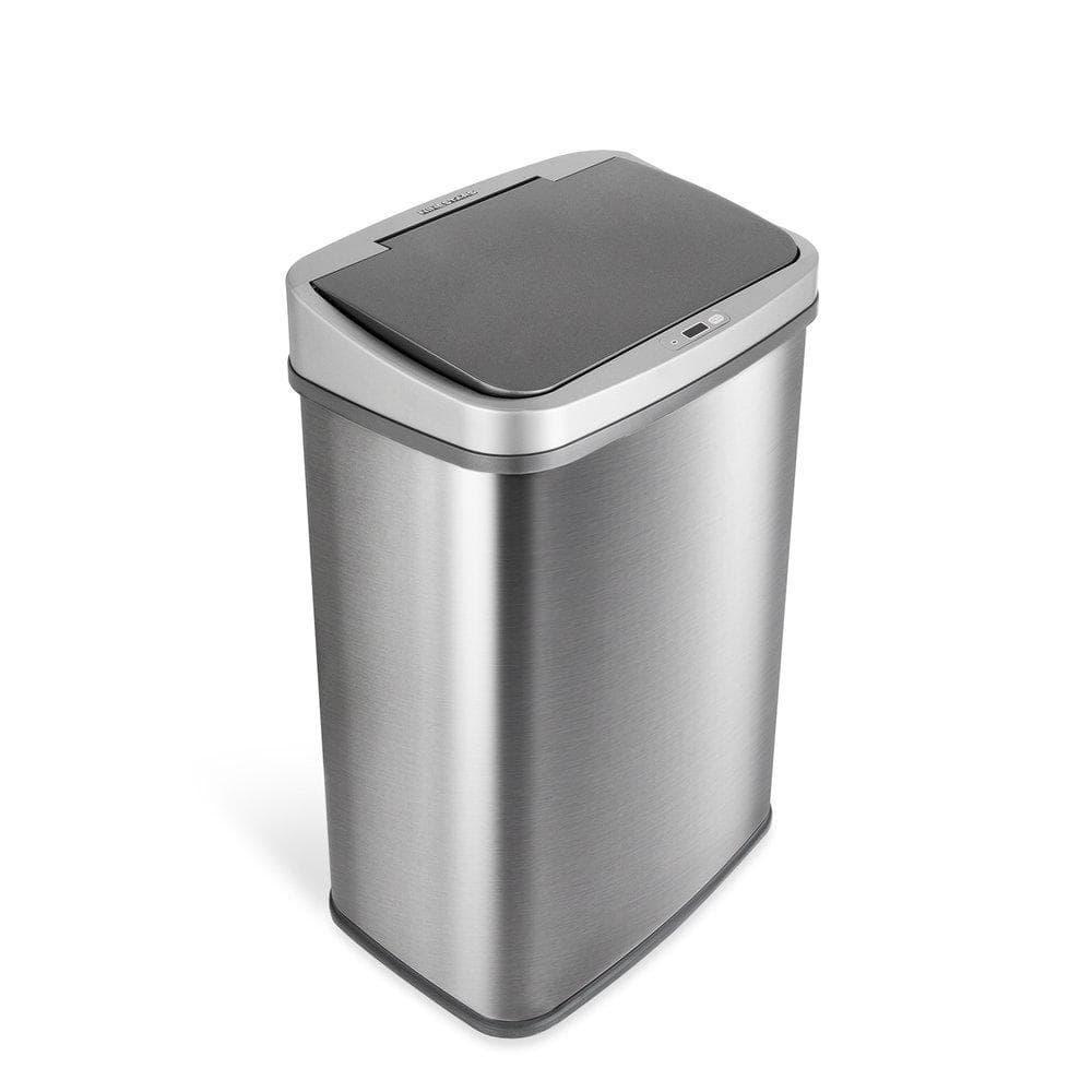 Nine Stars 13.2 Gallon Stainless Steel Motion Sensor Trash Can