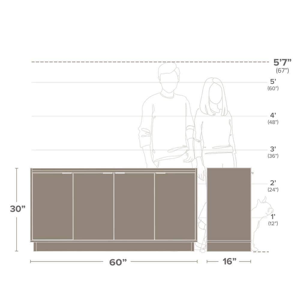 Wade Logan® Chaunta 60" Wide Sideboard