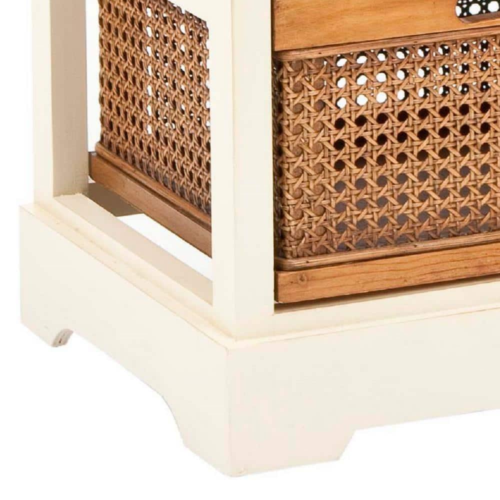 Jackson 4 Drawer Storage Unit - Barley/Cane Drawers - Safavieh.