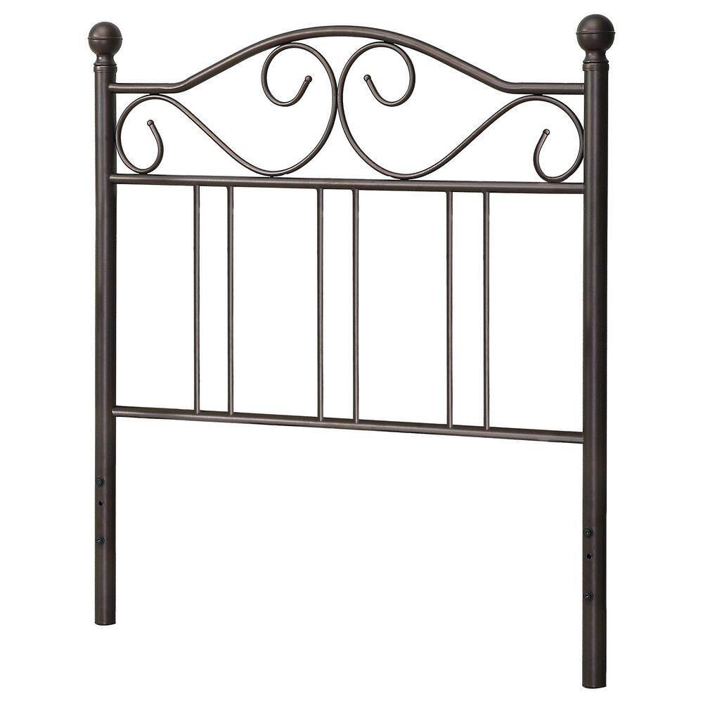 Scroll Twin Headboard Dark Bronze