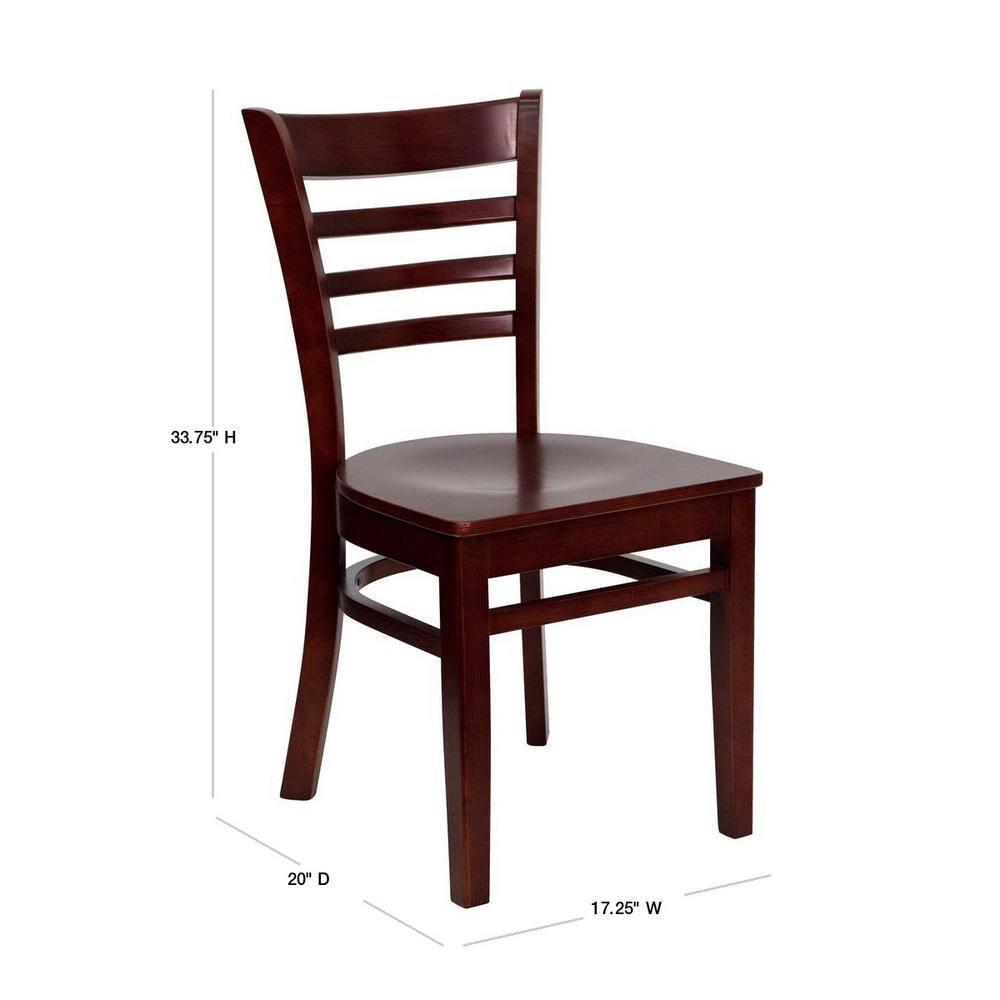 Flash Furniture Camry Series Ladder Back Side Chair I (Set of 2)