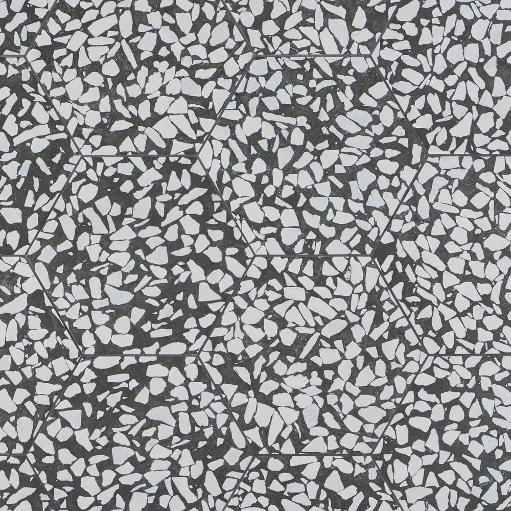 Jurassic Hex 9" Terrazzo Look Porcelain Floor & Wall Tile (8.07 Sq. Ft. / Case)