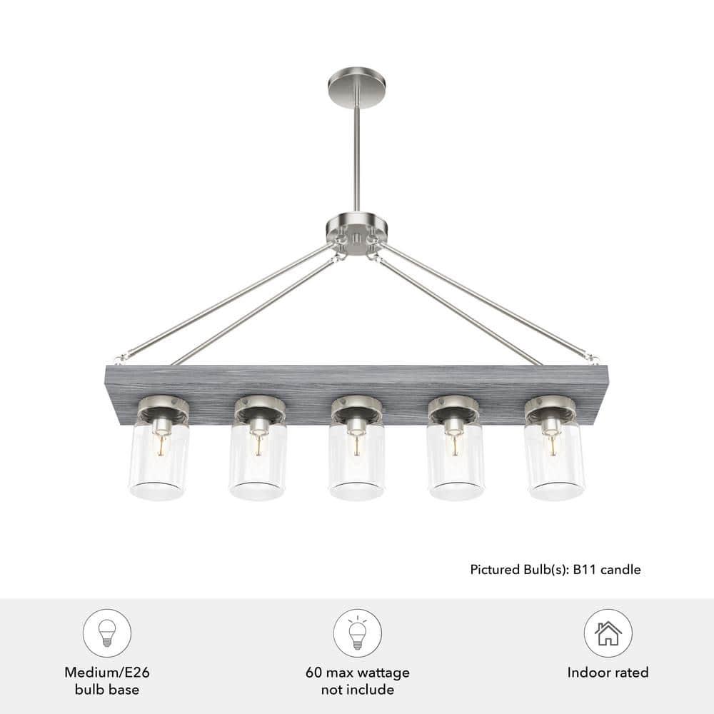 Devon Park 5 - Light Kitchen Island Linear Pendant