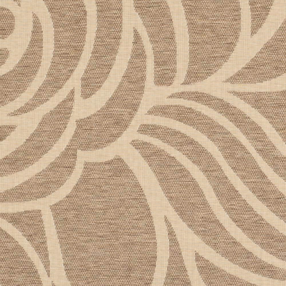 Courtyard CY5141 Power Loomed Indoor/Outdoor Area Rug - Coffee/Sand - 6'7"x6'7" - Safavieh.