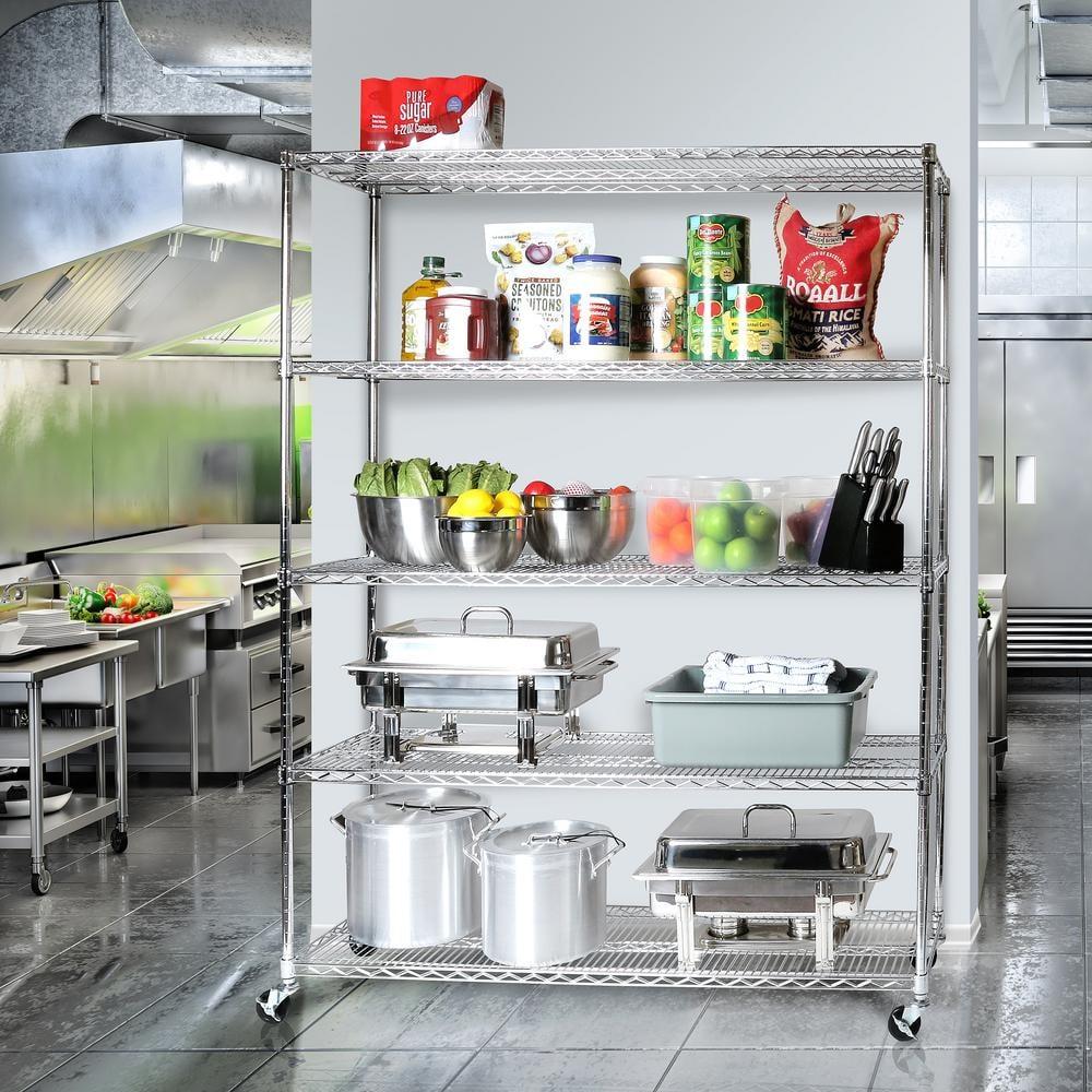 Wire Rolling Storage Cart