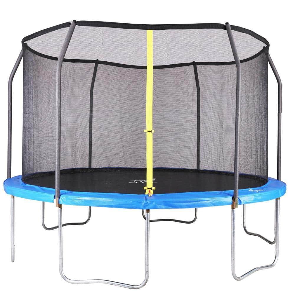 AirZone Play Backyard Jump 12' Round Trampoline with Safety Enclosure
