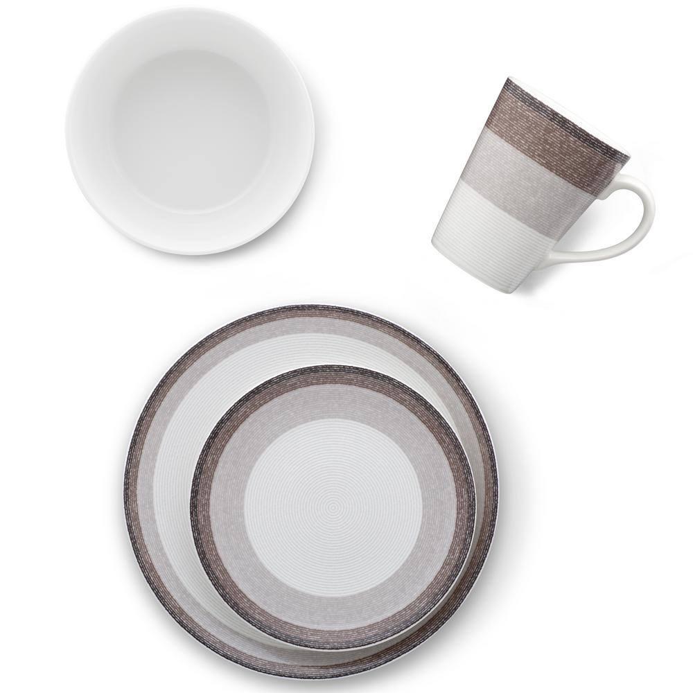 Noritake Colorscapes Layers Coupe 4-Piece Place Setting, Service for 1