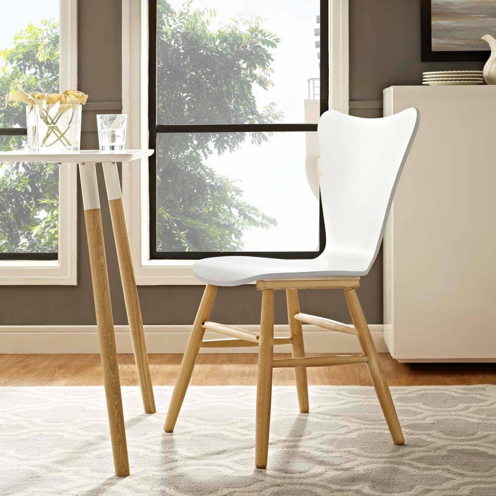 Cascade Wood Dining Chair White - Modway