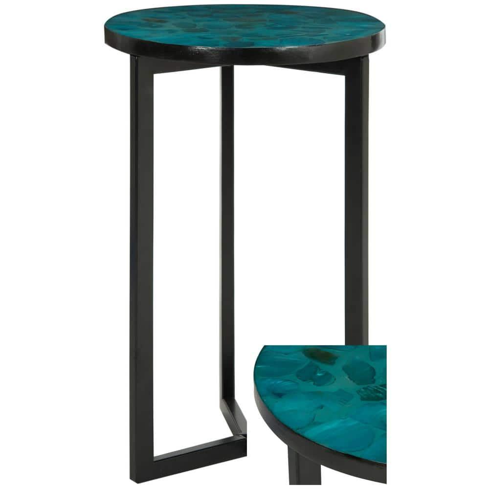 Zaira End Table - Blue/Green - Safavieh.