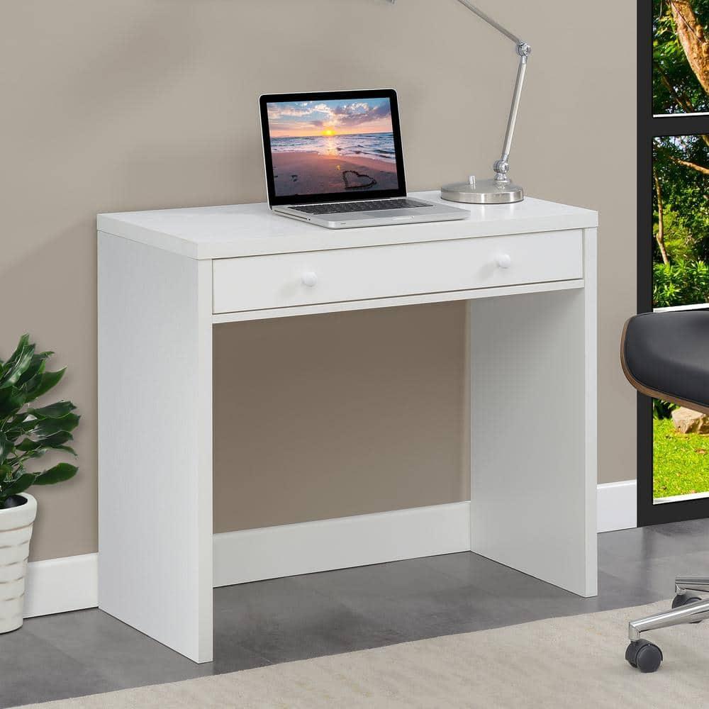 Convenience Concepts Northfield 30 inches Tall 1 Drawer 36-inch Desk, White, All Ages