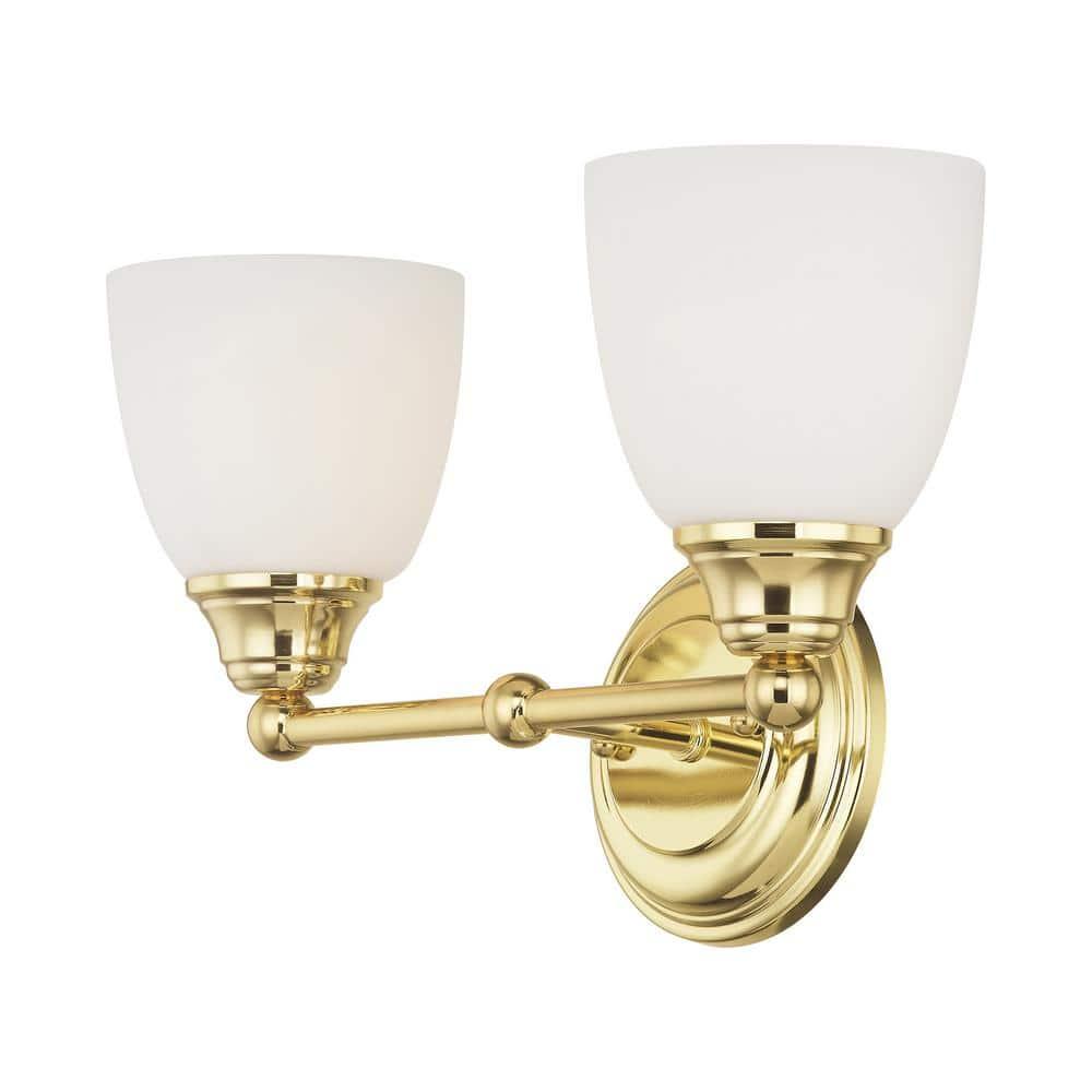 Livex Lighting Somerville 2 - Light Vanity in  Polished Brass