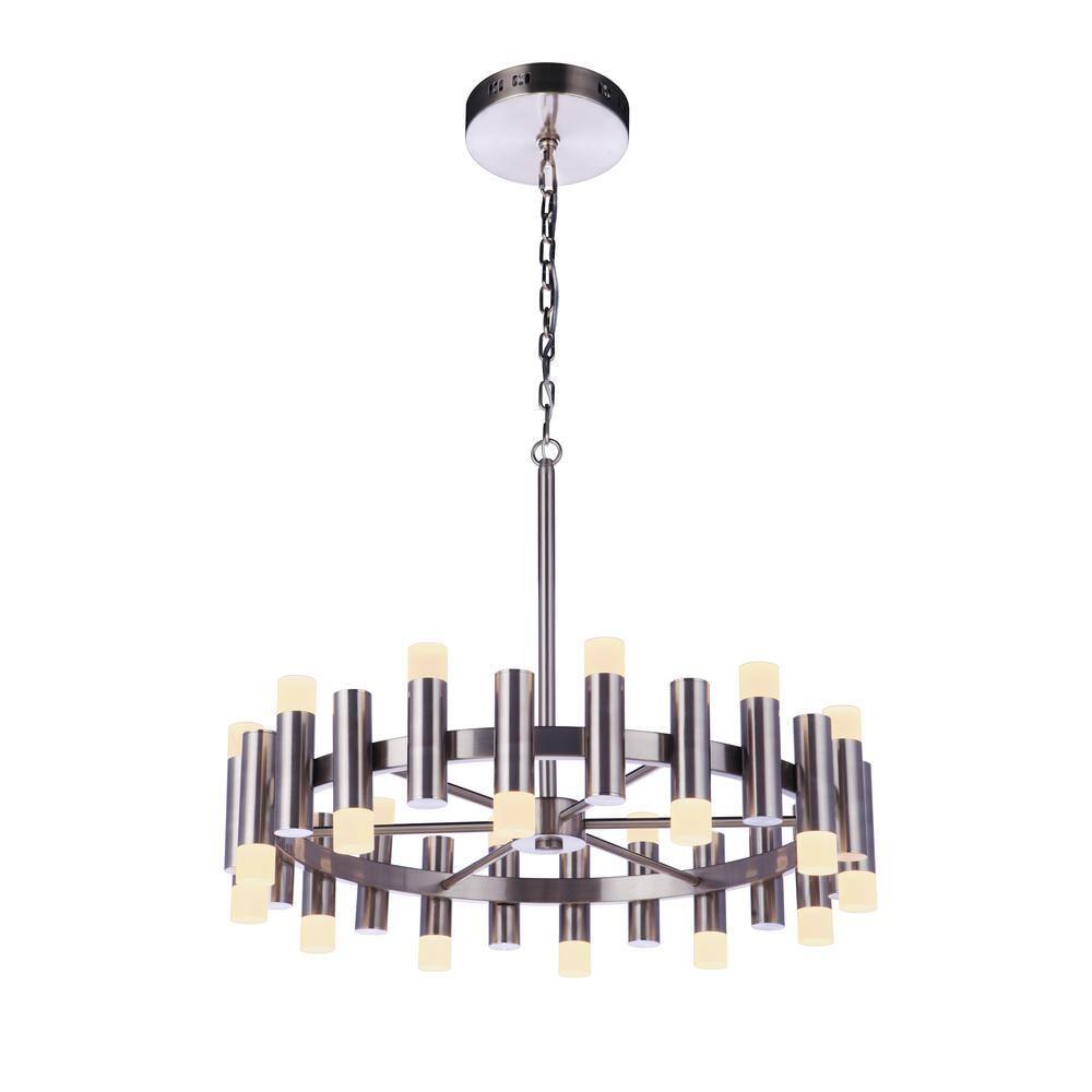 Craftmade Lighting Simple Lux 24 - Light Chandelier in  Brushed Polished Nickel