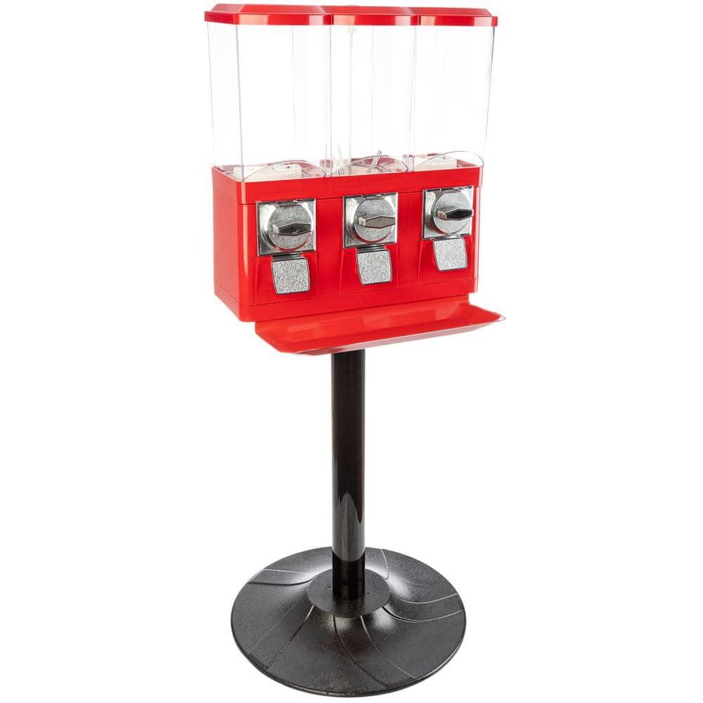 Great Northern Popcorn Great Northern Popcorn Triple Gumball Machine with Stand Red