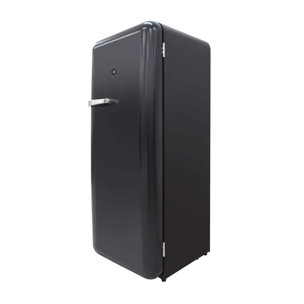 9.2 cu. ft. Freestanding Top Freezer Retro Refrigerator in Black