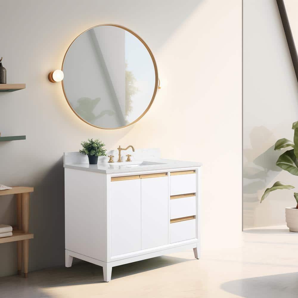 42 Single Bathroom Vanity with Top