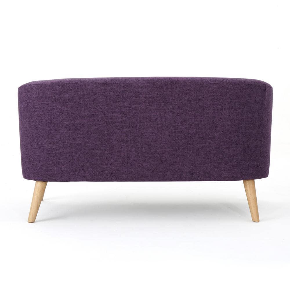 Bridie Mid-Century Loveseat Muted Purple - Christopher Knight Home: Stylish 2-Seater, Polyester Upholstery, Hardwood Frame