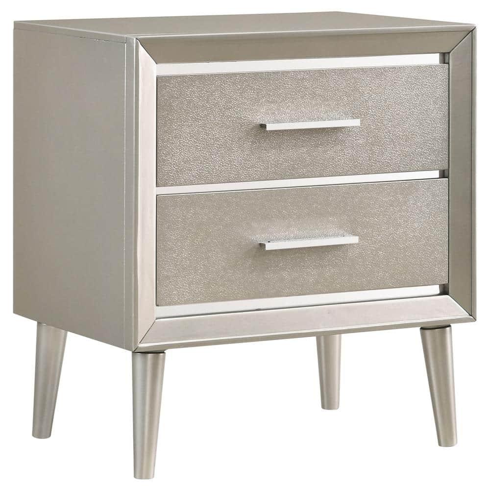 Coaster Company Metallic Sterling 2-Drawer, 23.4 inch