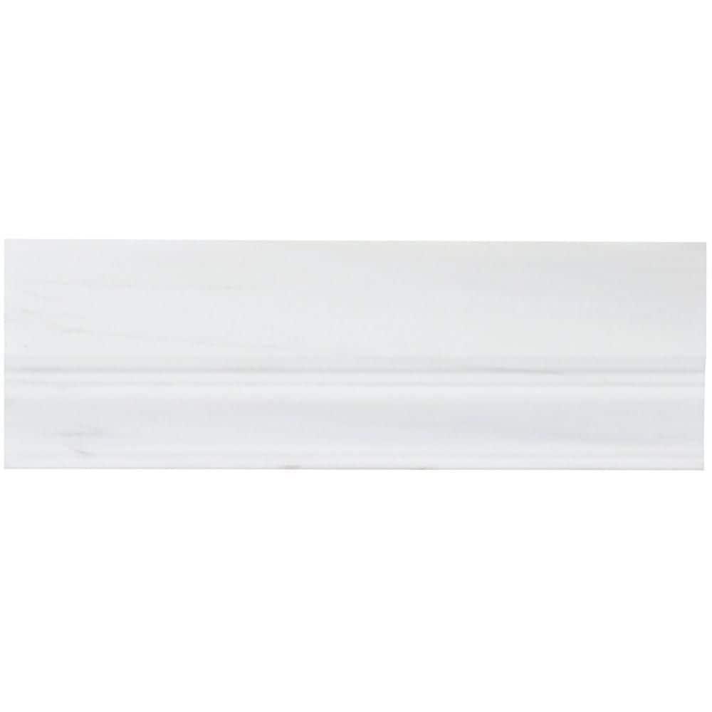 Bond Tile 12'' L x 4.75'' W Marble Tile Trim