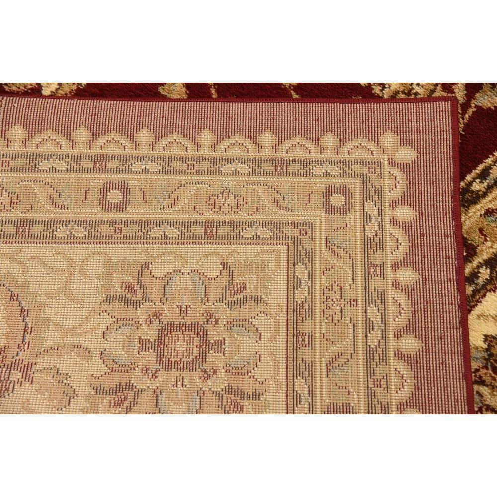 Unique Loom Voyage Collection Traditional Oriental Classic Intricate Design Area Rug (8' 0 x 11' 4 Rectangular, Red/Gold)