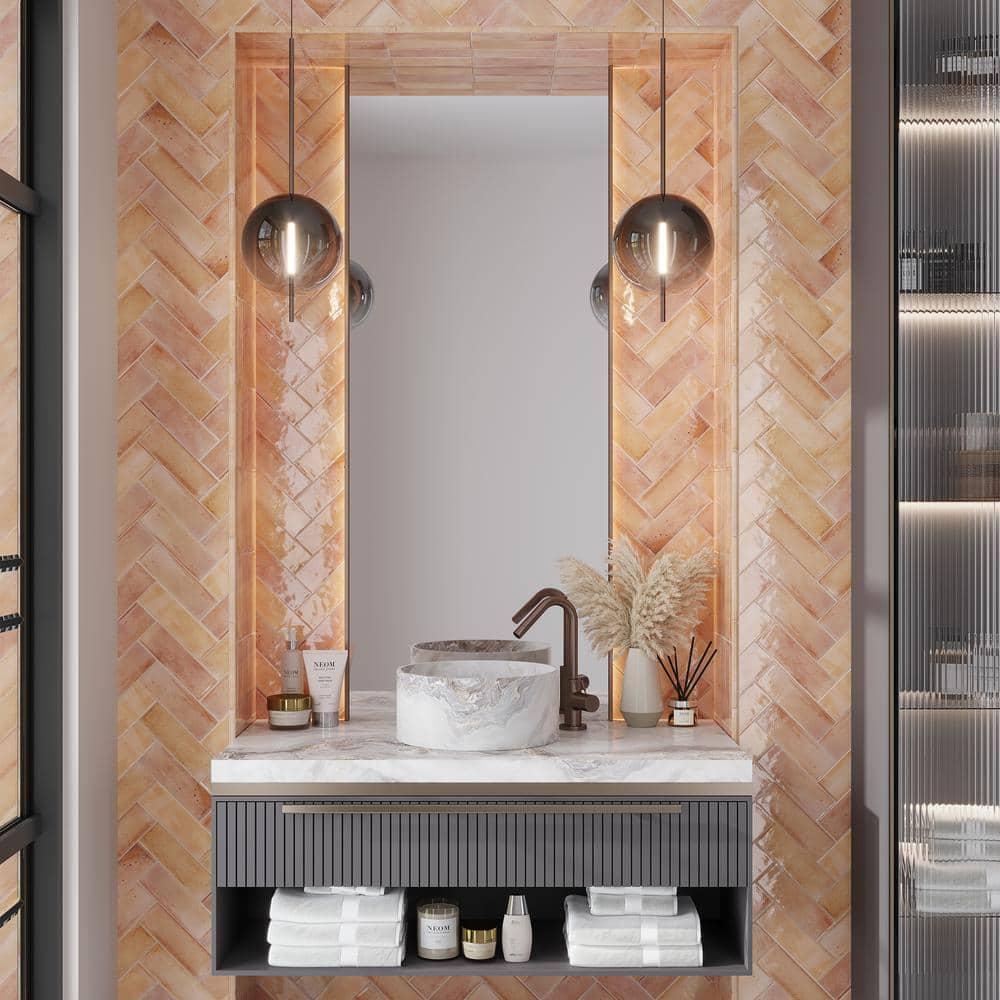 2.58'' W x 7.9'' L Ceramic Subway Singular Tile