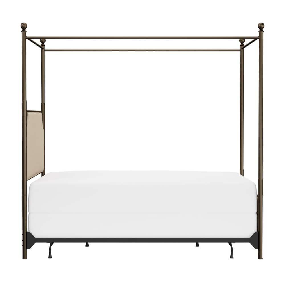 Aasif Upholstered Metal Canopy Bed